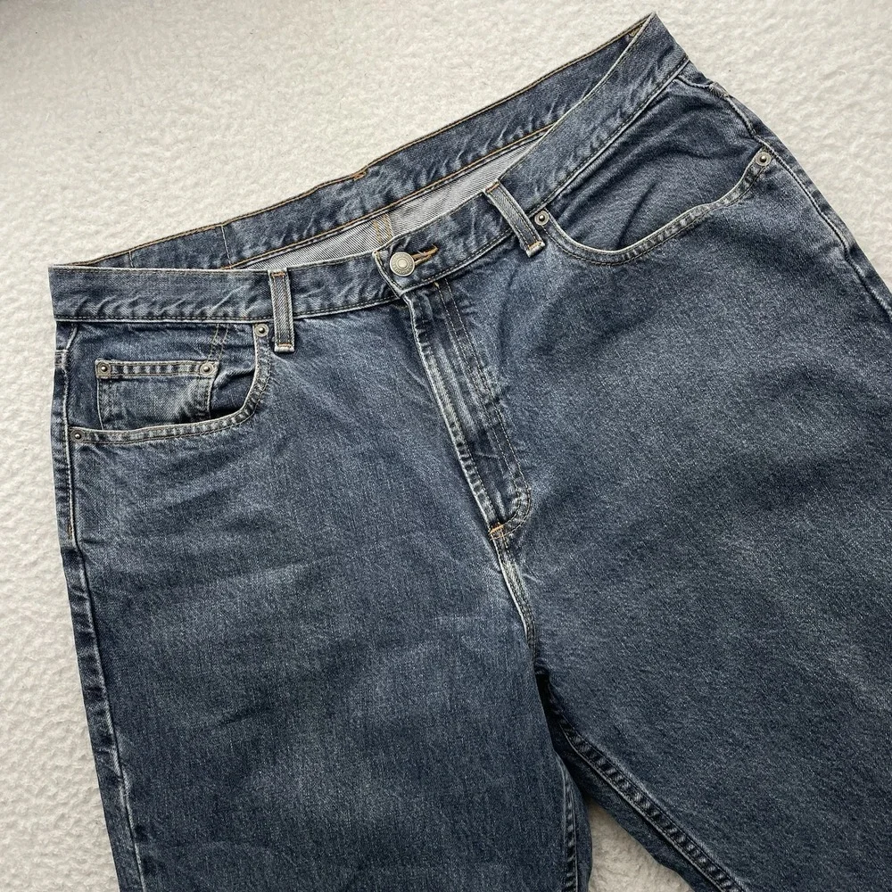 VTG Brooks Brothers Sport Jeans Mens 36x32 Relaxed Straight Leg Dark Wash Cotton
